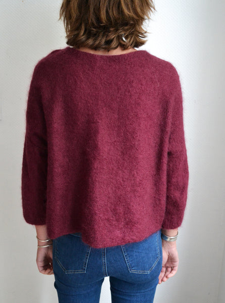 Pull Mohair Bordeaux