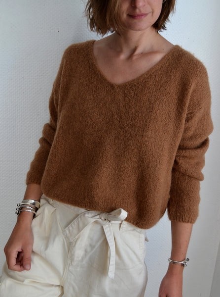 Pull Mohair Camel Sud Express
