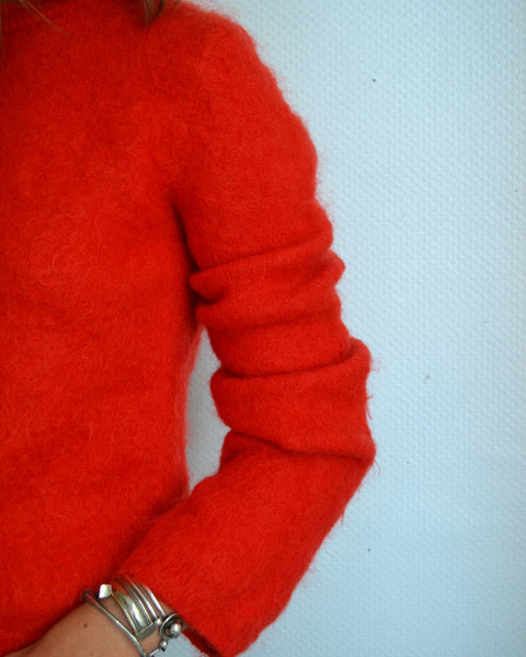 Pull Mohair Coquelicot