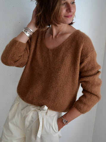 Pull Mohair Camel Sud Express