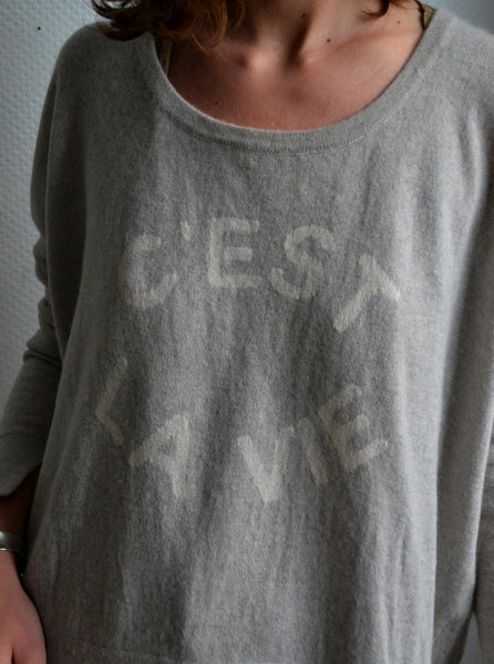 Pull Cachemire Not Shy C'est la Vie