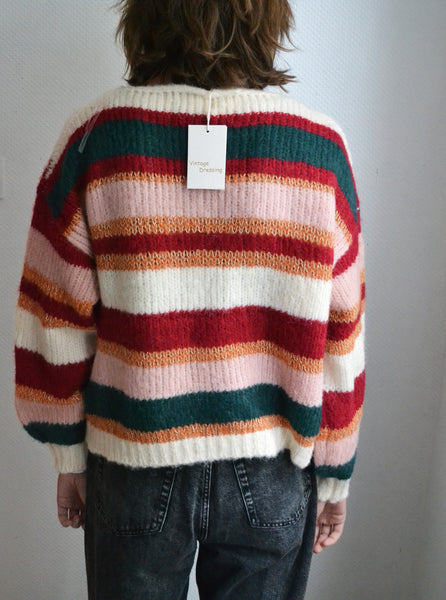 Pull rayé neuf Vintage Dressing
