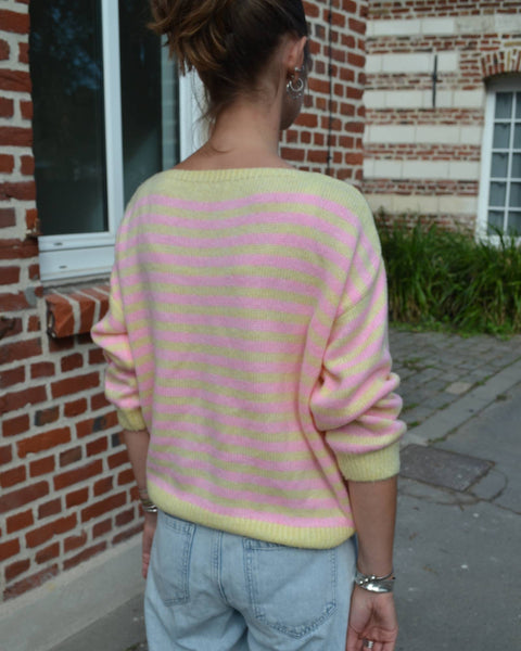 Pull Rayé Pastel