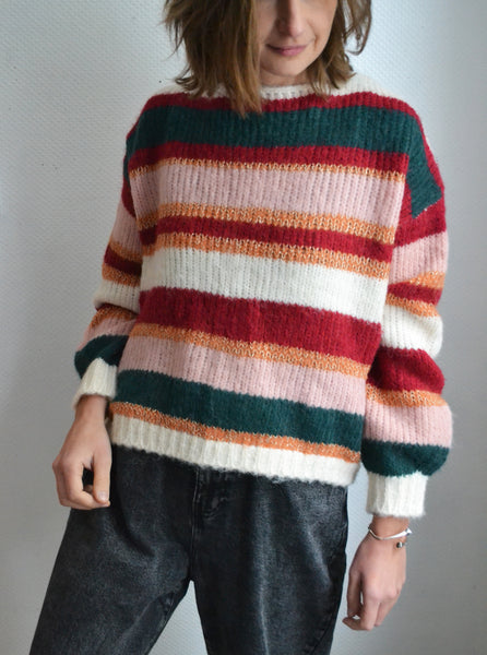 Pull rayé neuf Vintage Dressing