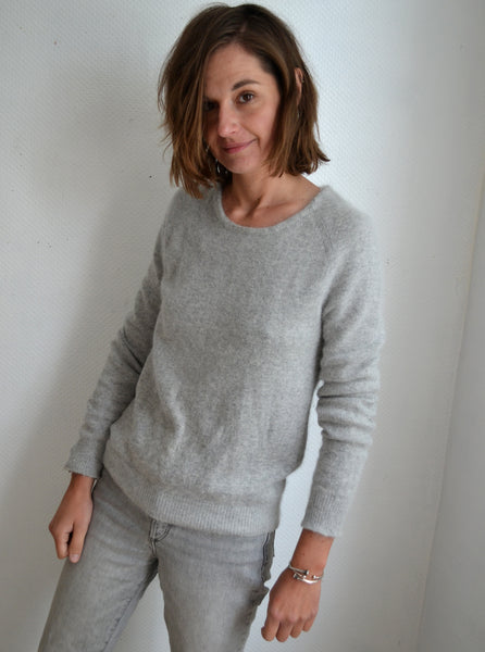 Pull Gris Angora Bérénice