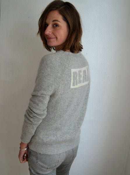 Pull Gris Angora Bérénice
