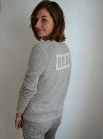 Pull Gris Angora Bérénice