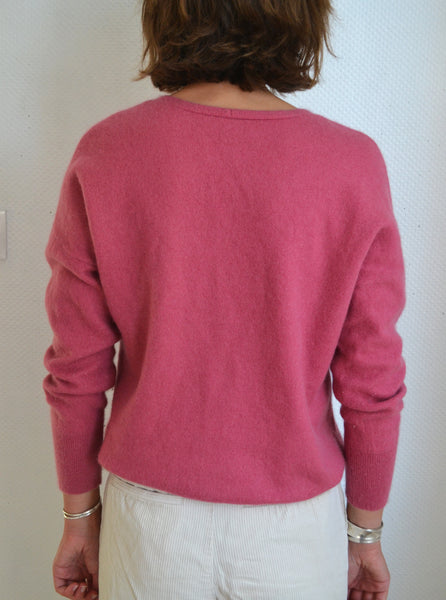Pull Rose Cachemire Caroll