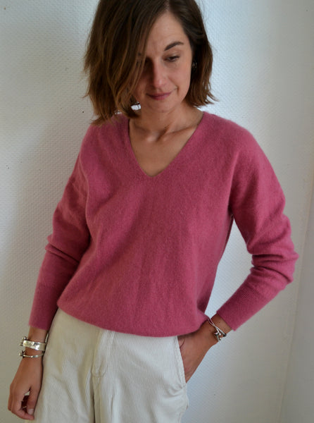 Pull Rose Cachemire Caroll