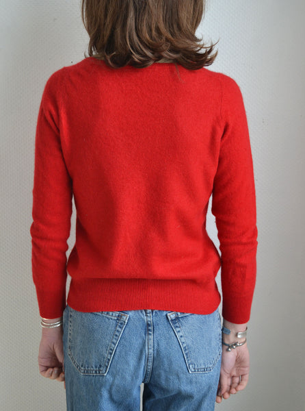 Pull Rouge Cachemire
