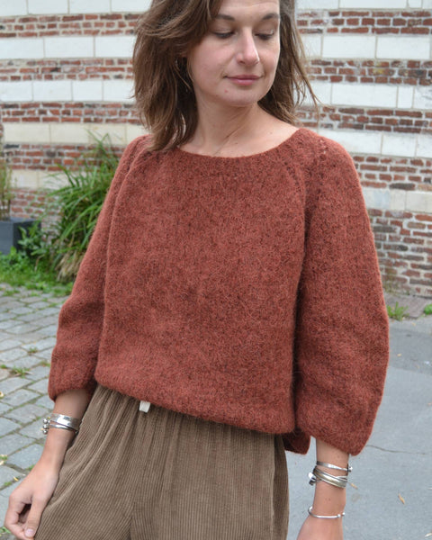 Pull Rouille Mohair