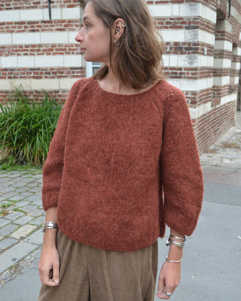 Pull Rouille Mohair