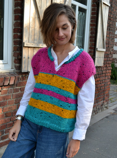 Pull Sans manche Fait Main