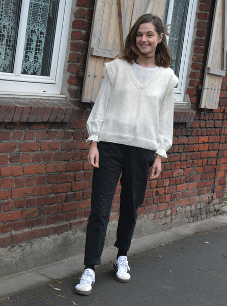 Pull sans manche vintage Ilda