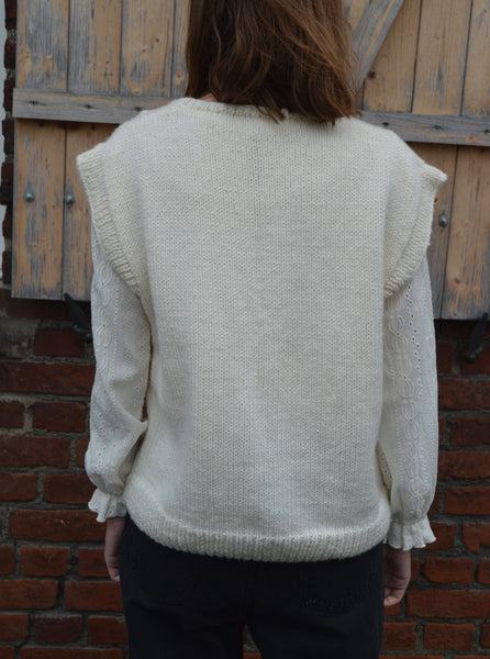 Pull sans manche vintage Ilda