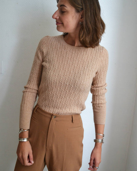 Pull Torsades Pure Laine