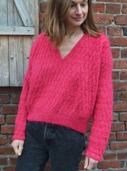 Pull Tricot Framboise