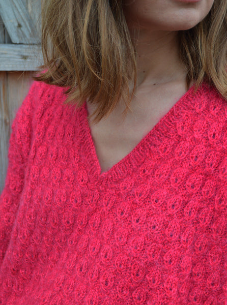 Pull Tricot Framboise