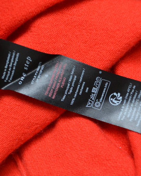 Pull Vermillon Cachemire