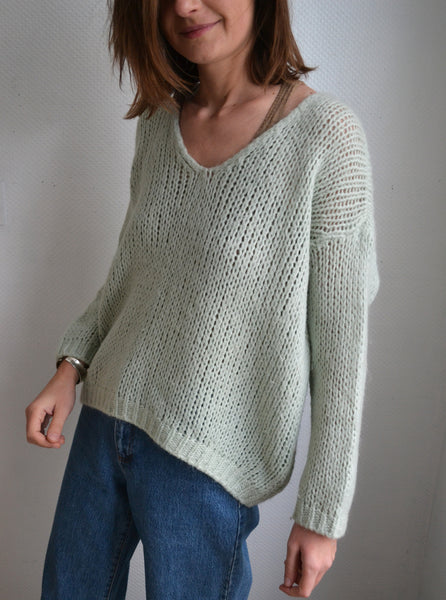 Pull Vert d'eau Alexandre Laurent