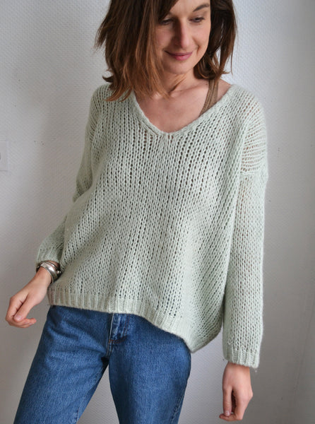 Pull Vert d'eau Alexandre Laurent