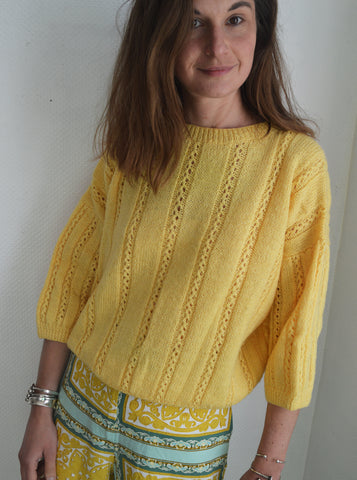 Pull Vintage Jaune