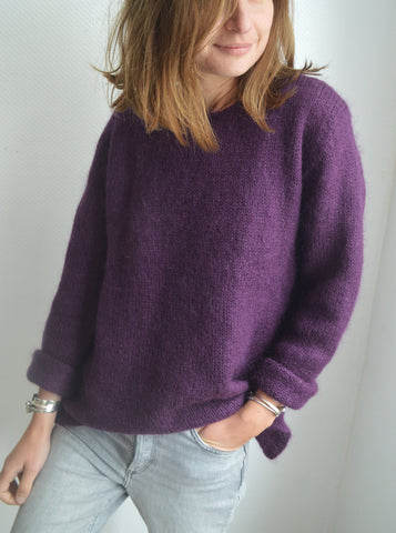 Pull Violet Mohair