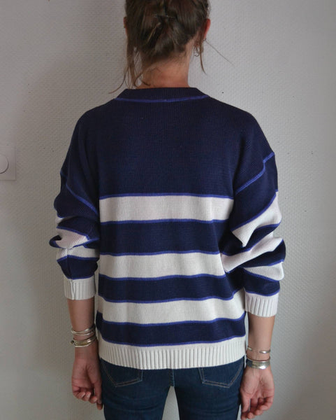 Pull Rayé Welcome On Board