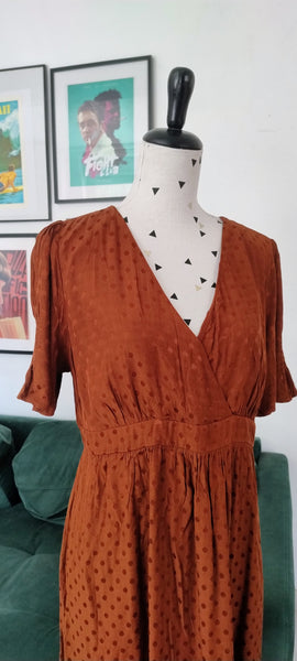 Robe chocolat Pois