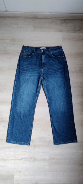 Jean Larges Jambes Bleu Brut