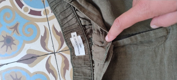 Short en Lin Kaki