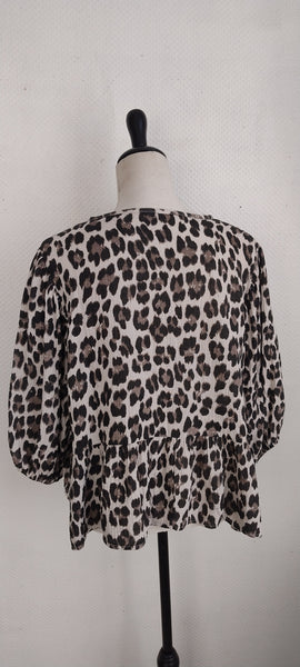 Blouse Gaze de Coton Nouettes Léopard