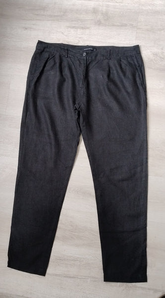 Pantalon Lin Noir