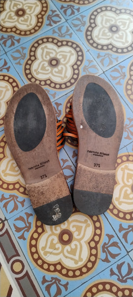 Mules cuir italien Fabrizio Silenzi T37,5