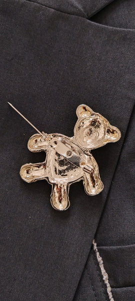 Broche Ourson Argenté