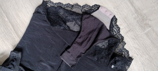 Body Dentelle Noir Rougegorge