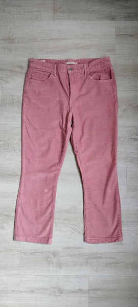 Pantalon rose velours Levis High Rise Bootcut