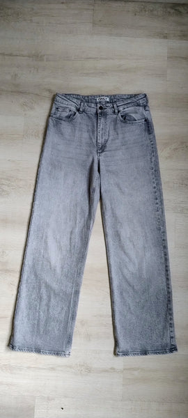 Jean Larges Jambes Gris ONLY