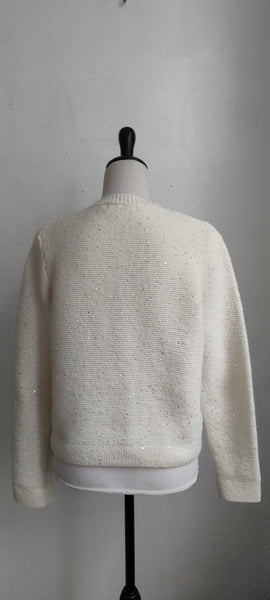 Gilet écru Sequins