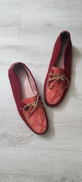 Mocassins Daim Rouges 39