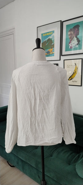 Blouse brodée Gaze de coton