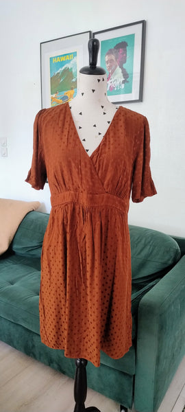 Robe chocolat Pois