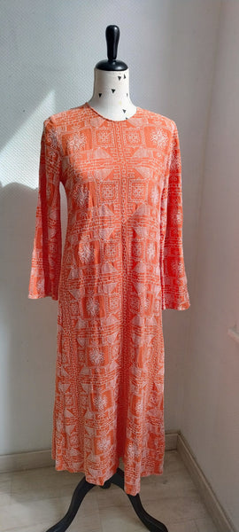 Robe Longue broderies Aztec