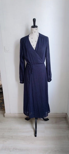 Robe Cache Cœur Marine