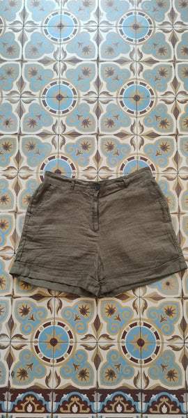 Short en Lin Kaki