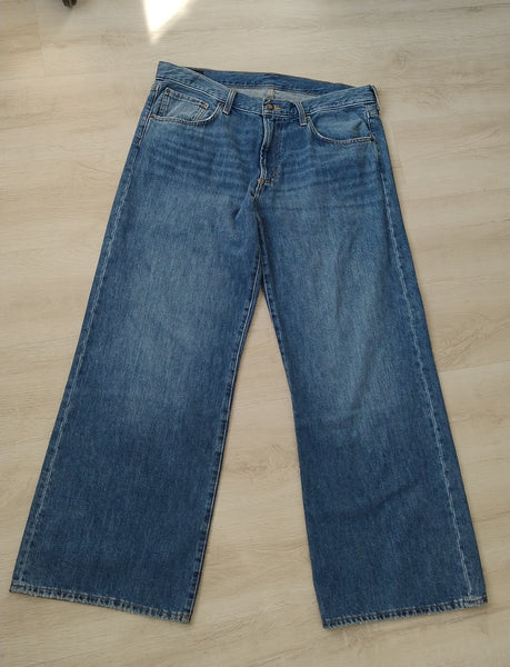 Jean large jambes blue