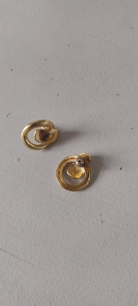 Boucles d'oreilles dorés Vintage