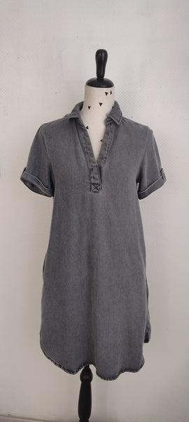 Robe Denim Lyocell Gris