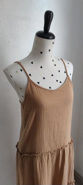 Robe Caramel Gaze de Coton