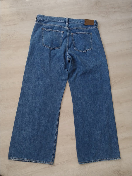 Jean large jambes blue